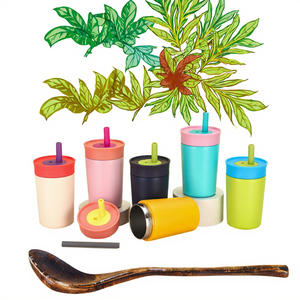 Lovely Island Stainless Steel Insulated Water Bottle with for Straw Lid Double-Wall Vacuum for <strong>UK</strong> TV Show Giveaways - Product Image 4