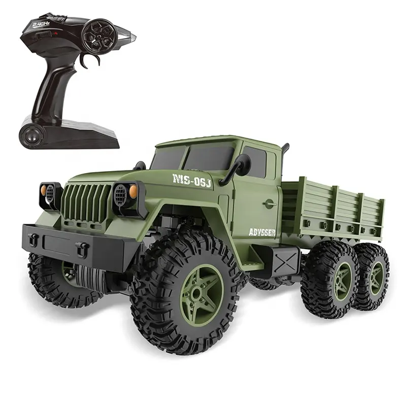 Игрушки ZIGOTECH 1:10 sulong, армейский внедорожник, военный 6-колесный грузовик Урал 6x6 Rc Crawler