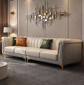 โซฟาผ้ากำมะหยี่ดีไซน์เชสเตอร์ฟิลด์สุดหรูสไตล์ปารีสสมัยใหม่ คุณภาพสูง ดีไซน์สีทอง แบบกระดุม  ตัวเลือกสีหลากหลาย ขายส่ง - Product Image 3