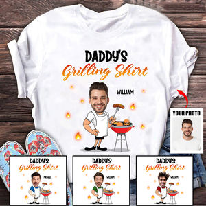 <span class=keywords><strong>T</strong></span>-<span class=keywords><strong>shirt</strong></span> à manches courtes en coton personnalisé à épaules droites pour hommes, <span class=keywords><strong>T</strong></span>-<span class=keywords><strong>shirt</strong></span> imprimé d'idées cadeaux de fête des pères pour papa - Product Image 4