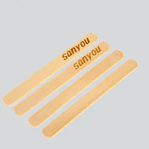 Высококачественные одноразовые бамбуковые палочки для мороженого с принтом логотипа палочки для мороженого деревянные палочки для мороженого