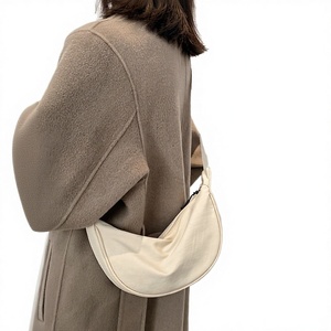 Women's Fashion Half Moon Crescent Sling Messenger <b>Shoulder</b> Bag Nylon Zip Underarm Dumplings Waterproof Polyester Single <b>Strap</b> - Product Image 3