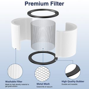 Filtre de remplacement pour aspirateurs humides/secs Shop-Vacs 90304 90350 90333, pour la plupart des aspirateurs de 5 gallons et plus. Partie #   90304, 90585 - Product Image 4