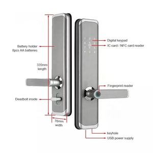 TTlock Ekey WiFi Serrure de Porte Intelligente Étanche NFC Fonctionne Téléphone App Alexa Google Home pour Bois Aluminium Porte Cloud Stockage de Données - Product Image 4