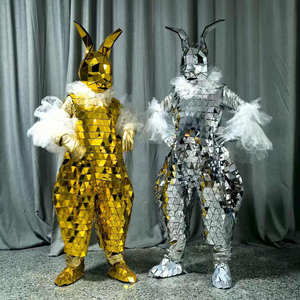 Disfraz de espejo de conejo para parque de atracciones, traje de fiesta de <span class=keywords><strong>crucero</strong></span>, suministro de fiesta temática, traje de conejo para artista callejero - Product Image 3