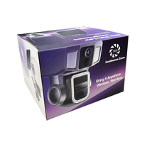 Système de sécurité par caméra solaire à triple objectif 10X en continu, avec carte SIM 4G, WiFi, surveillance sans fil, CCTV, caméra PTZ solaire 4G