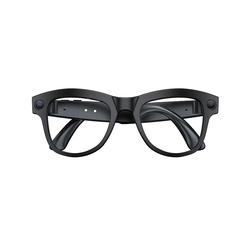 Monture noire + Verre transparent