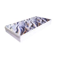 Panneau en marbre brillant avec revêtement UV, motif marbre, très demandé, pour portes d'armoires de cuisine et panneaux de meubles