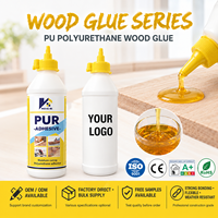 Colle à bois en polyuréthane expansé (PUR) à durcissement par l'humidité, adhésif polyuréthane haute performance pour le travail du bois