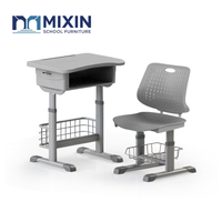 Nouveau produit : Accessoires de mobilier, bureau d'étude, table individuelle pour étudiants avec tiroir, pièces de mobilier scolaire