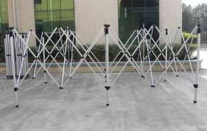 Abri solaire extérieur multi-tailles en aluminium et PVC, étanche, avec barre transversale 13x26mm, léger et portable pour marché, stand, exposition sportive - Product Image 6