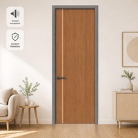 Pintu Kayu Aluminium Anti Api dan Kedap Suara dengan Panel Dekoratif Melamin untuk Rumah Modern dan Komersial, Pasokan Pabrik