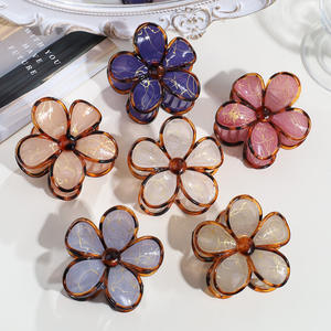 Pinzas de Pelo de Plástico con Flores para Vacaciones de Verano 2026, Pinzas de Pelo de Plumeria para Mujer, Accesorios para el Cabello - Product Image 3