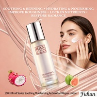 Natuurlijke Biologische Fruit Hydraterende Antioxidanten Herstellende Gezichtslotion Tremella Dragon Pitaya Litchi Guava Extract Gist Hydraterend