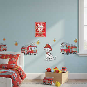 PVC Fire Station Sign Home Decoration <b>Vinyl</b> Sticker - Product Image 3
