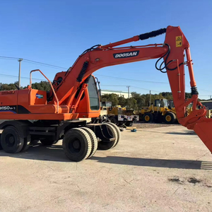 Excavadora de Ruedas Usada Doosan DH150W-7 en Venta, Componentes Principales: Motor, Cojinete, PLC, Sistema Hidráulico Resistente de 15 Toneladas - Product Image 1