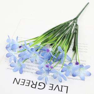 Orchidées <span class=keywords><strong>Cymbidium</strong></span> artificielles au toucher réel avec feuilles vertes, centre de table pour la décoration de la maison et des mariages - Product Image 5