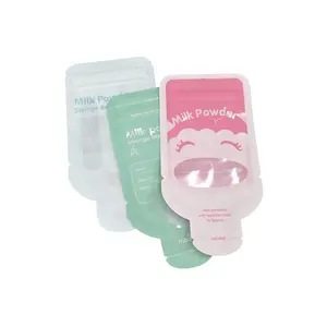 Baby Drinking Smell Proof Heat Sealing Pouch With Zipper Unique Shaped Custom Printed Die Cut Bags For Milk Powder