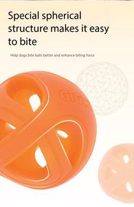 Reverse Geometry Design Training Dog & Eco-Friendly Natural Rubber Slow Feeding Indestructible Chew Toy - Product Image 3