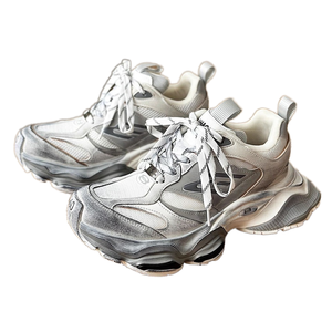 Torre Sports Chaussures de course en maille respirante pour hommes femmes Couleur polie Fermeture à lacets augmentant la hauteur Paris Liu Haoran - Product Image 2