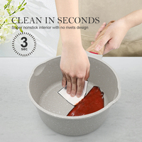 OEM Sanlang – Ensemble de 12 ustensiles de cuisson antiadhésifs en fonte d'aluminium robuste, casseroles et poêles, batterie de cuisine, faitouts, poêle à frire