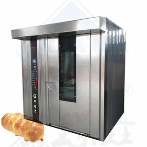 Complete Mobiele Bakkerijapparatuur Industriële Oven Voor Het Bakken Van Cupcakes Automatisering Roterende Broodrakoven