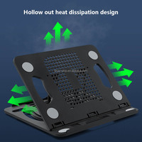 Support de bureau pliable réglable à 360 degrés Support vertical pour ordinateur portable en plastique