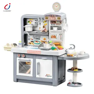 Chengji Wholesale Kitchen Toys Pretend Play Children Toy Plastic Big Spray Cooking Tableware Kids Kitchen Set Toy Pretend Play