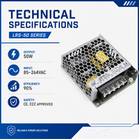 Alimentation à découpage ultra-mince 30 mm 35 W 5 V 7 A, convertisseur AC/DC industriel SMPS pour écran LED et chargeur USB
