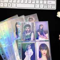 Pochette Photo transparente holographique A5 Pp 4 poches, classeur de cartes de jeu Album de taille Standard Collection de cartes