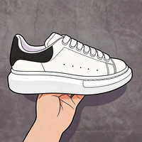 Baskets décontractées de luxe authentiques McQ, durables, avec détail nœud et fermeture à lacets, pour hommes et femmes (Style Queen)