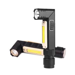 Lampe <span class=keywords><strong>de</strong></span> <span class=keywords><strong>travail</strong></span> magnétique COB multifonctionnelle, lampe frontale à chargement USB, lampe torche rouge/blanche, lampe <span class=keywords><strong>de</strong></span> pêche pliable magnétique - Product Image 2