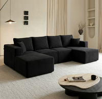 Exportiert in Mehr als 50 Länder: Hochdichtes Schaumstoff-Rahmenloses Einteiliges Komprimiertes U-förmiges Sofa BTCS011 für Zuhause oder Apartment