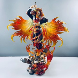 Figura de <span class=keywords><strong>Anime</strong></span> de PVC de Kyojuro Rengoku, el <span class=keywords><strong>Pilares</strong></span> de Fuego de Demon Slayer, con Espada, Modelo de Juguete, Decoración de Escritorio, Venta al Por Mayor - Product Image 2