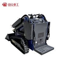 Mini-chargeuse sur chenilles SHANLI L200, chenilles en caoutchouc de 180 mm, garantie 1 an, haute efficacité pour la construction et l'agriculture