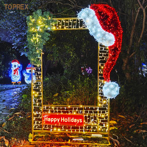 Certification européenne Cadre photo LED extérieur <span class=keywords><strong>géant</strong></span> 3D en PVC de 1,9 m pour les décorations de Noël, du Nouvel An et des fêtes dans les rues commerçantes - Product Image 1