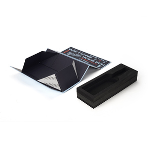 Phân Hủy Sinh Học Tùy Chỉnh Rượu Vang Quà Tặng Gói Vận Chuyển Với Thần tượng In Màu Xanh Cứng Nhắc Lật Carton Từ Có Thể Gập Lại Cuốn Sách Hình Hộp - Product Image 4