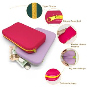 Waterproof Toiletry Cosmetic <b>Makeup</b> Bags Handle Coins Purse Durable <b>Brush</b> Pouch <b>Case</b> Bag Silicone Handbag - Product Image 5