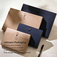 Enveloppe pour documents A4 en papier kraft avec fermeture à cordon pour expédition express