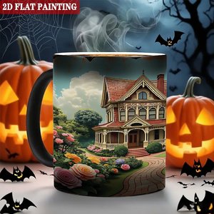 Mug en céramique noir givré de 11 oz pour sublimation, tasse activée par la chaleur, idéal pour cadeau de festival, vente en gros - Product Image 6