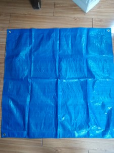 उच्च गुणवत्ता 80gsm 100gsm करने के लिए नीले रंग पीई तिरपाल पाली tarps बुना प्लास्टिक शीट - Product Image 4