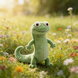 Nuevo Producto Transfronterizo: Peluche de Lagarto <span class=keywords><strong>Tom</strong></span> Verde, Súper Suave, con Relleno de Algodón PP - Product Image 4