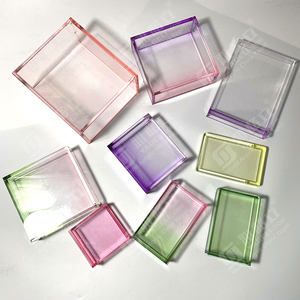 Nhà Máy Giá Rõ Ràng Hộp Vuông Trò Chơi Bộ Sưu Tập Acrylic Gradient Màu Hộp Trò Chơi Cho Hiển Thị Chỉ - Product Image 3