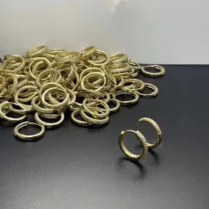 制造商批发OEM ODM环保印度巴西未电镀黄铜铜耳环生饰品