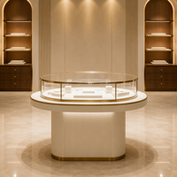 Vitrine de présentation de bijoux en verre sur mesure pour les magasins de marque et les projets de vente au détail