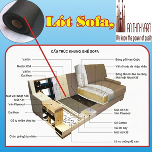 เข็มโพลีเอสเตอร์แบบไม่ทอสำหรับเฟอร์นิเจอร์และโซฟาใช้ในเวียดนาม - Product Image 1