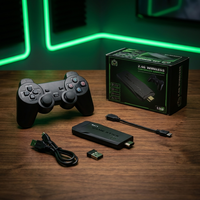 Portable 4K TV Game Stick Sans Fil 2.4GHz Joystick Contrôleurs 20000 Classique Rétro Vidéo Gamepad Console EU Plug 32GB Mémoire