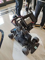TL Media Véhicule caméra télécommandé 4x4 en aluminium pour tournages 360° virtuels, moteur brushless 800KV 2.4G pour Ronin2 et studios de films VR