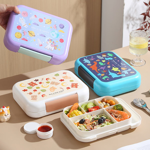 Boîte à lunch portable à compartiment transfrontalier isolé pour étudiants et enfants <span class=keywords><strong>Accessoire</strong></span> alimentaire <span class=keywords><strong>micro</strong></span>-ondable - Product Image 3