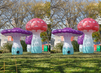 Eclairage LED Champignons gonflables décoration champignons pour festival de musique Tente champignon gonflable géante pour scène
